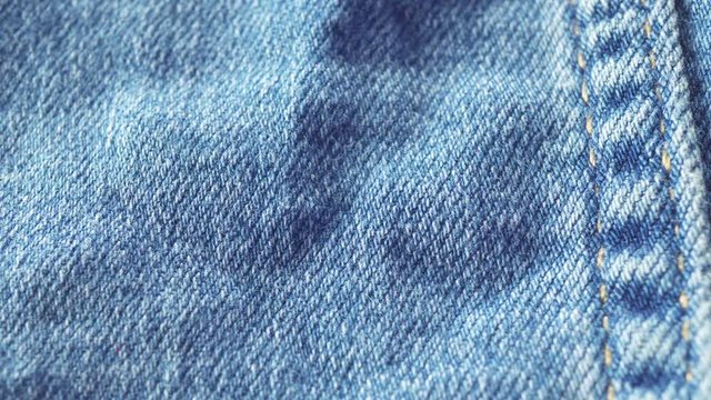 Blue denim, slow motion