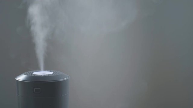 Vapor coming from electric air humidifier.