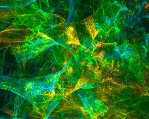 abstract digital fractal, fantasy design 