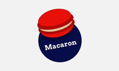 Macaron Vector Illustration Typography