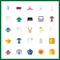 25 store icon. Vector illustration store set. shopping tool and shopping basket icons for store works