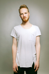 Obraz premium Young DJ posing for personal portrait