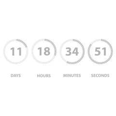 Countdown timer clock background