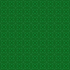 Green vector seamless pattern with leaf clover