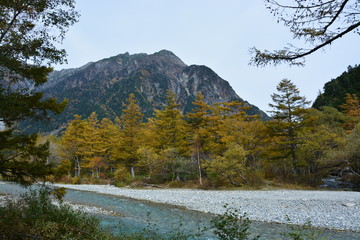 Fototapeta na wymiar 長野県上高地の景観