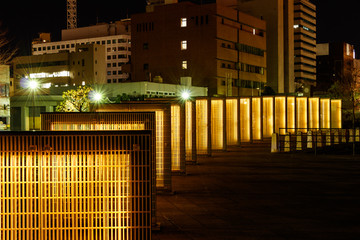 横浜 光の網が整列