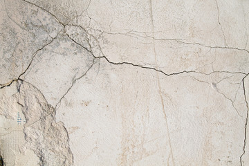 Detail of old cracked wall background or texture