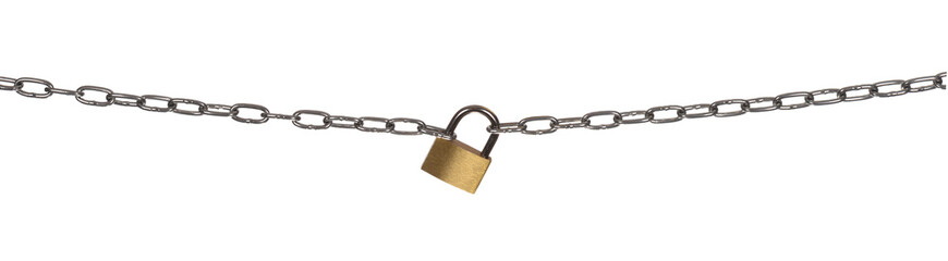 The padlock and chains