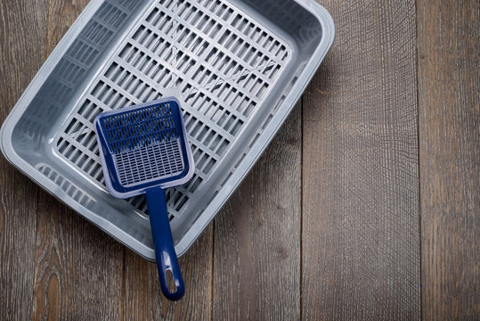 Blue Litter Box And Scoop