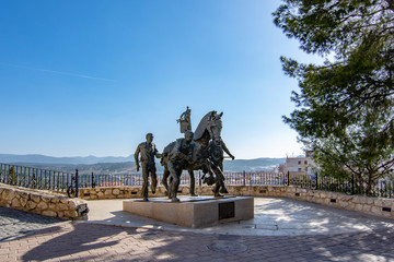 Obraz premium Monument Caballos del Vino on Caravaca de la Cruz, Murcia