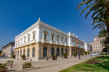 Fototapeta na wymiar building of the Port Authority of Cartagena