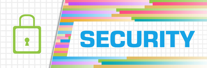 Security Colorful Background Squares Grid 