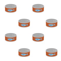 魚の缶詰の模様