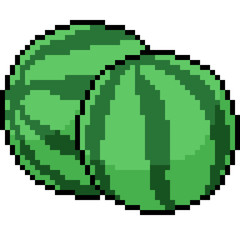 Fototapeta premium vector pixel art watermelon