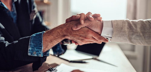 Businessman shaking hands