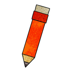 quirky hand drawn cartoon pencil