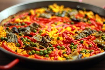 Paella Valenciana de verduras