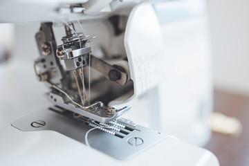 A serger presser foot 