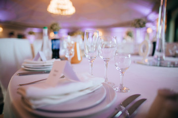 table set for dinner