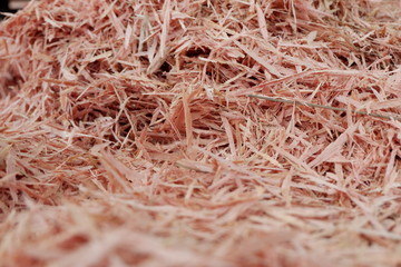 waste from wood carvings