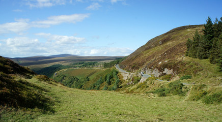 Fototapeta premium Landscapes of Ireland. Mountain road.