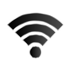 WI-FI vector icon isolated on the white background