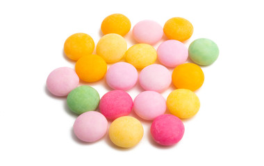 gummy fruit candy isolated