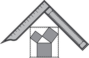 Masonic symbol of Past Worshipful Master for Blue Lodge Freemasonry