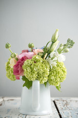 still life with flowers composition 