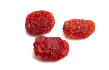 red raisins isolated