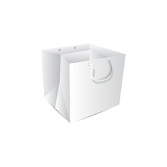 Paper bag mock up vector