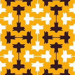 Bright seamless pattern with alternate geometric elements. Beautiful abstract illustration.