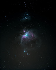 Obraz na płótnie Canvas Orion Nebula and Running Man Nebula