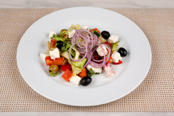 Food in the plate.