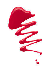 isolated nail varnish splashes 