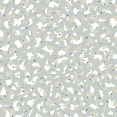 Vector of seamless pattern with Terrazzo marble textured. Subtle/ light colored. Texture design of mosaic floor with natural stones, granite, marble, quartz, metal, concrete, colored glass.