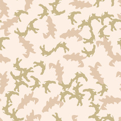 Fototapeta na wymiar Desert camouflage of various shades of white, beige and green colors