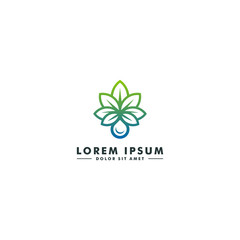 Cannabis logo template, Abstract marijuana design vector illustrator