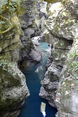 Canyon with crystall water