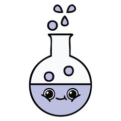 cute cartoon test tube
