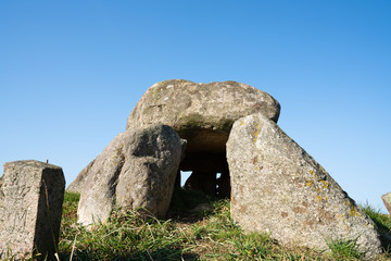 Stone Dolmen in a Field