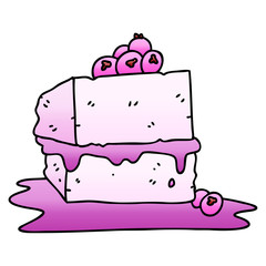 quirky gradient shaded cartoon cake