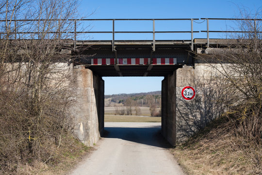 a traffic tunnel in the countryside