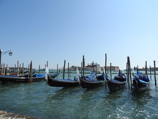 Exquisite historic stone architecture of Venice, approximately, of Sunny Italy.