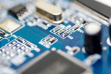 microchips on a board