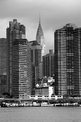 Fototapeta na wymiar new york, nyc, ny, manhattan, skyline, city, building, panorama, architecture, urban, downtown, skyscraper, buildings, cityscape, water, landscape, river