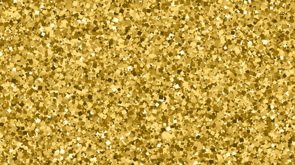 Gold Glitter Texture. Amber Particles Color. Celebratory Background. Golden Explosion Of Confetti. Vector Illustration, Eps 10.