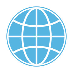 World wide web icon isoluted on the white background