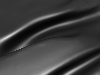 Black silk elegance tablecloth. Trade show exhibition