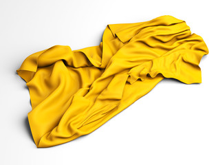 Gold silk elegance tablecloth. Trade show exhibition